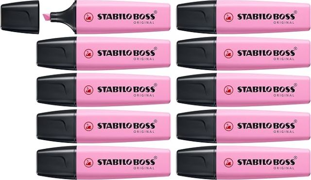 ROTULADOR STABILO BOSS ROSA