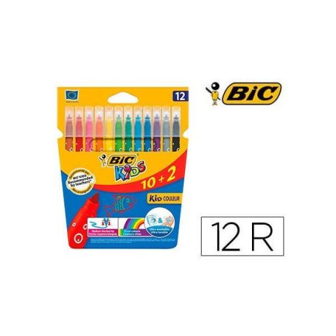 ROTULADOR BIC KIDS 12 COL.