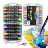 ESTUCHE 24 ROT, 2 EN 1 GLITTER 48 COLORES