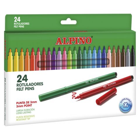 ROTULADOR ALPINO, EST. 24 COL.