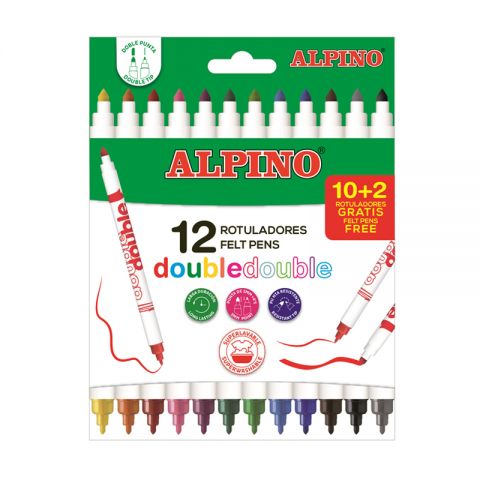 ROTULADOR ALPINO DOBLE 10+2 COL