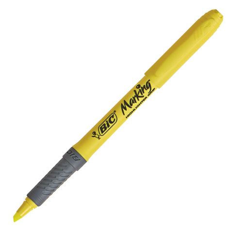ROTULADOR BIC BRITE LINER GRIP B12 AMARILLO