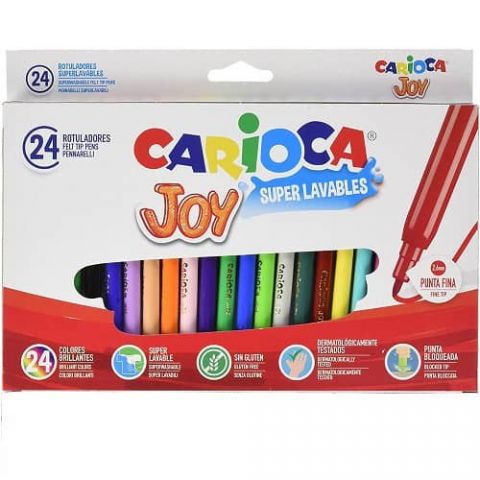 ROTULADOR CARIOCA 24R, CAJA CARTON