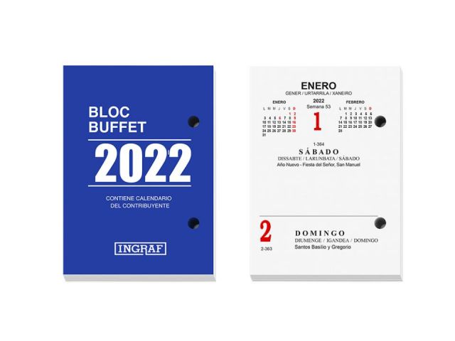 TACO BUFFET CALENDARIO 2022