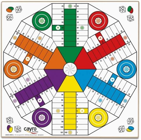 TABLERO PARCHIS/OCA 6 JUGADORES