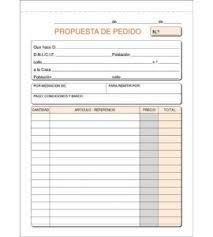 TALONARIO PEDIDOS 4º NAT. DUP. AUTOCOP.