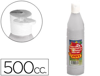 TEMPERA LIQUIDA METALIZADA JOVI 500 M.L. PLATA