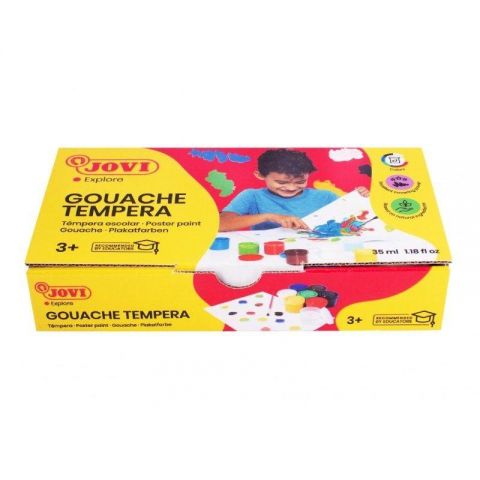 TEMPERA JOVI 507, c/7 botes col. surt.