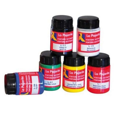 TEMPERA PAJARITA BOTE 35ML COL. NEGRO