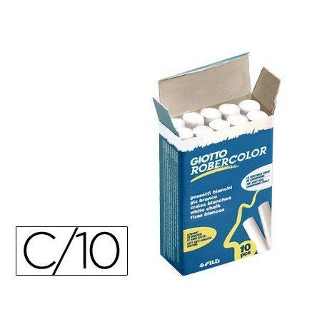TIZA ROBERCOLOR BLANCA, CAJA 10U.