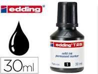 TINTA EDDING T-25 NEGRO, FRASCO